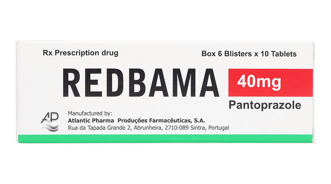Redbama 40mg trị viêm loét dạ dày tá tràng (6 vỉ x 10 viên) - 1