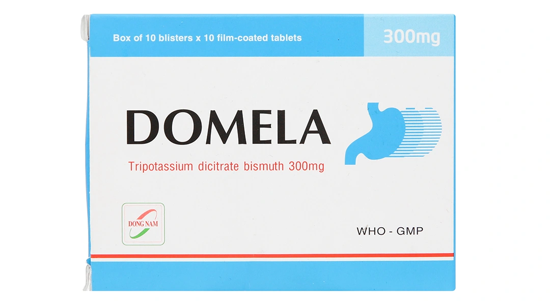 Domela 300mg điều trị viêm loét dạ dày, tá tràng (10 vỉ x 10 viên) - 1