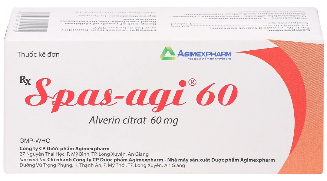 Spas-agi 60 chống đau do co thắt cơ trơn ở đường tiêu hóa (6 vỉ x 10 viên) - 1