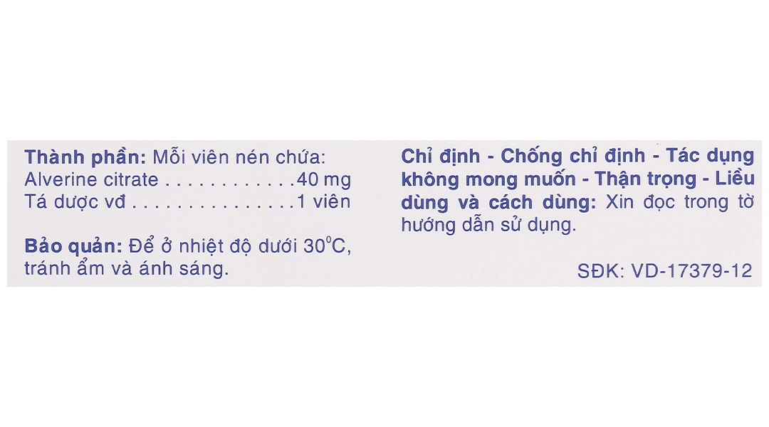 Spas-Agi 40mg chống đau do co thắt cơ trơn ở đường tiêu hóa (3 vỉ x 10 viên) - 4