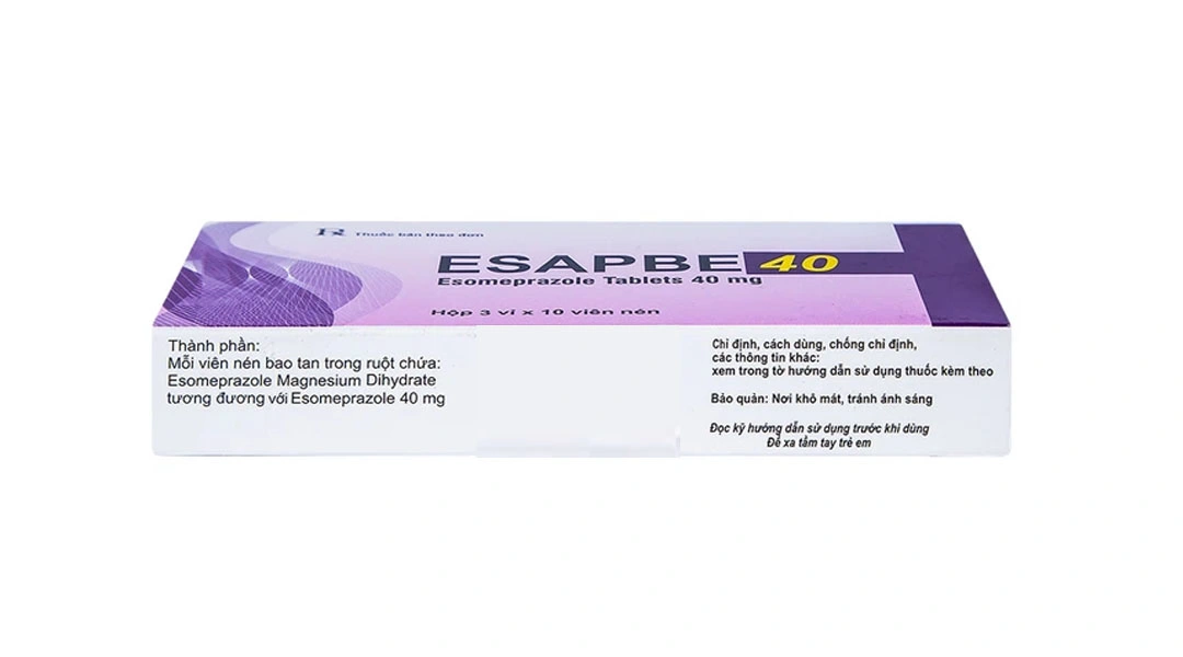 Esapbe 40 trị trào ngược dạ dày thực quản (3 vỉ x 10 viên) - 3