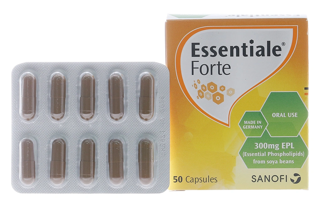 Essentiale Forte 300mg cải thiện triệu chứng trong bệnh lý viêm gan (5 vỉ x 10 viên) - 