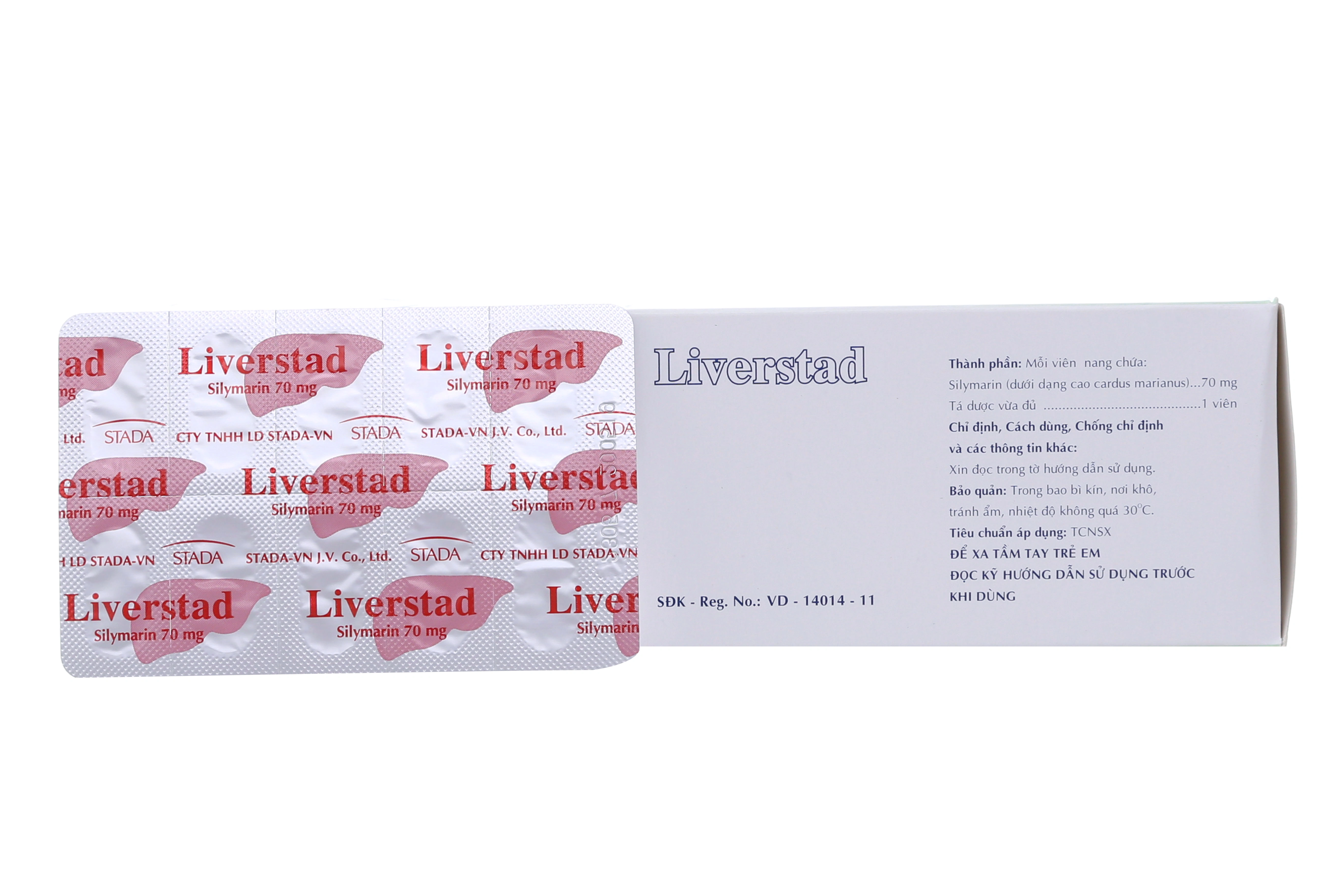Liverstad 70mg hỗ trợ rối loạn tiêu hóa do bệnh về gan (10 vỉ x 10 viên) - 1
