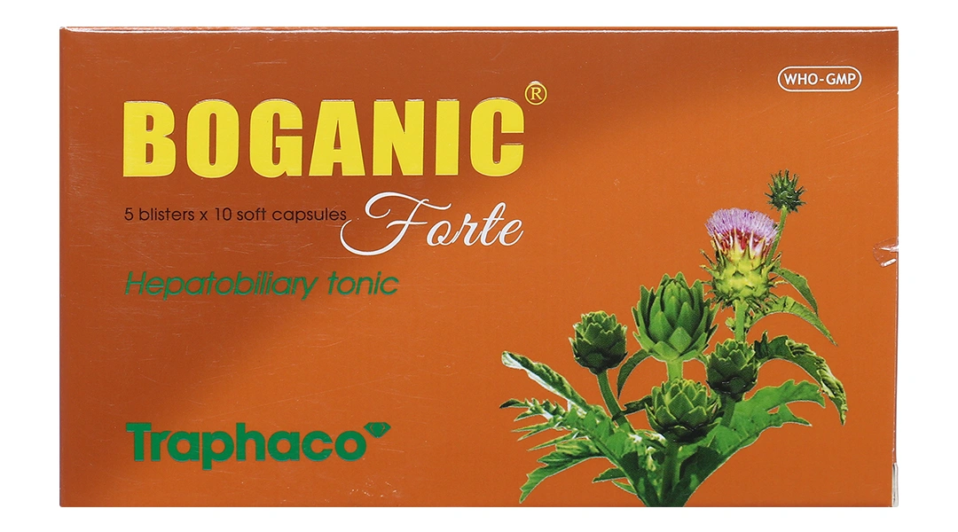 Boganic Forte hỗ trợ trị bệnh lý gan mật, mỡ máu (5 vỉ x 10 viên) - 1