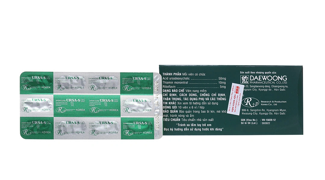 Daewoong Ursa-S hỗ trợ trị bệnh lý về gan mật (6 vỉ x 10 viên) - 1