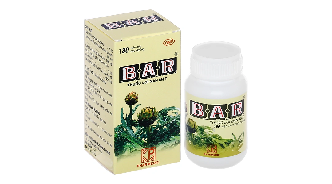Bar hỗ trợ bệnh lý về gan, nhuận tràng lọ 180 viên - 
