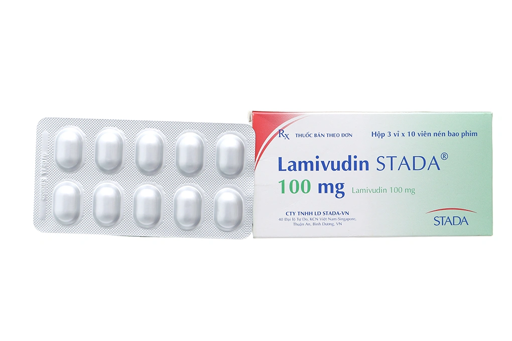 Lamivudin Stada 100mg thuốc kháng virus, trị viêm gan B (3 vỉ x 10 viên) - 