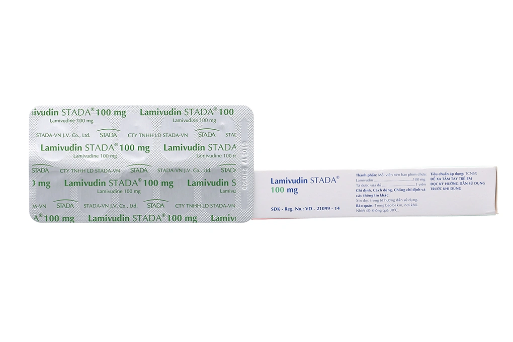 Lamivudin Stada 100mg thuốc kháng virus, trị viêm gan B (3 vỉ x 10 viên) - 1