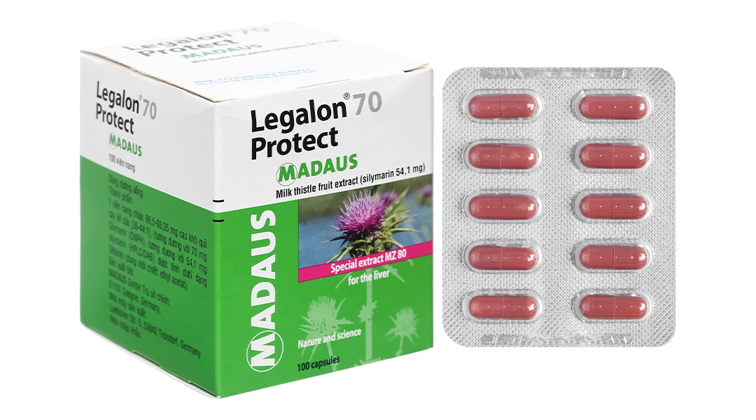 Legalon 70 Protect hỗ trợ trị bệnh viêm gan, xơ gan (10 vỉ x 10 viên) - 