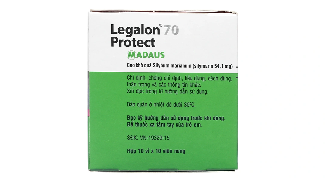 Legalon 70 Protect hỗ trợ trị bệnh viêm gan, xơ gan (10 vỉ x 10 viên) - 3