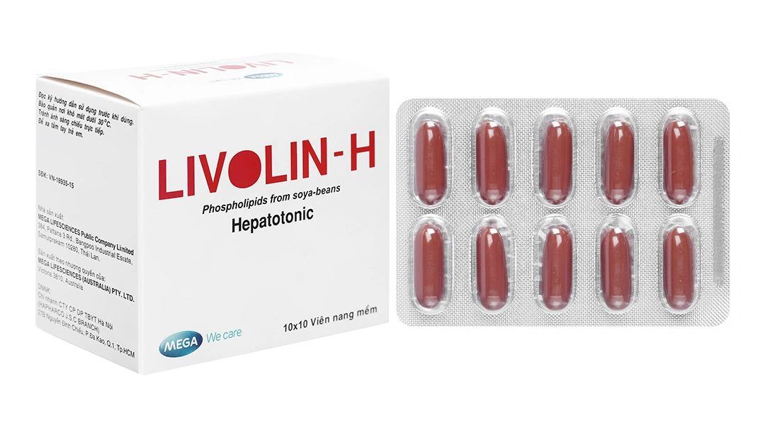 Livolin-H 300mg hỗ trợ trị bệnh lý về gan (10 vỉ x 10 viên) - 