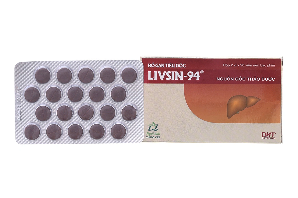 Livsin-94 hỗ trợ trị bệnh lý về gan (2 vỉ x 20 viên) - 