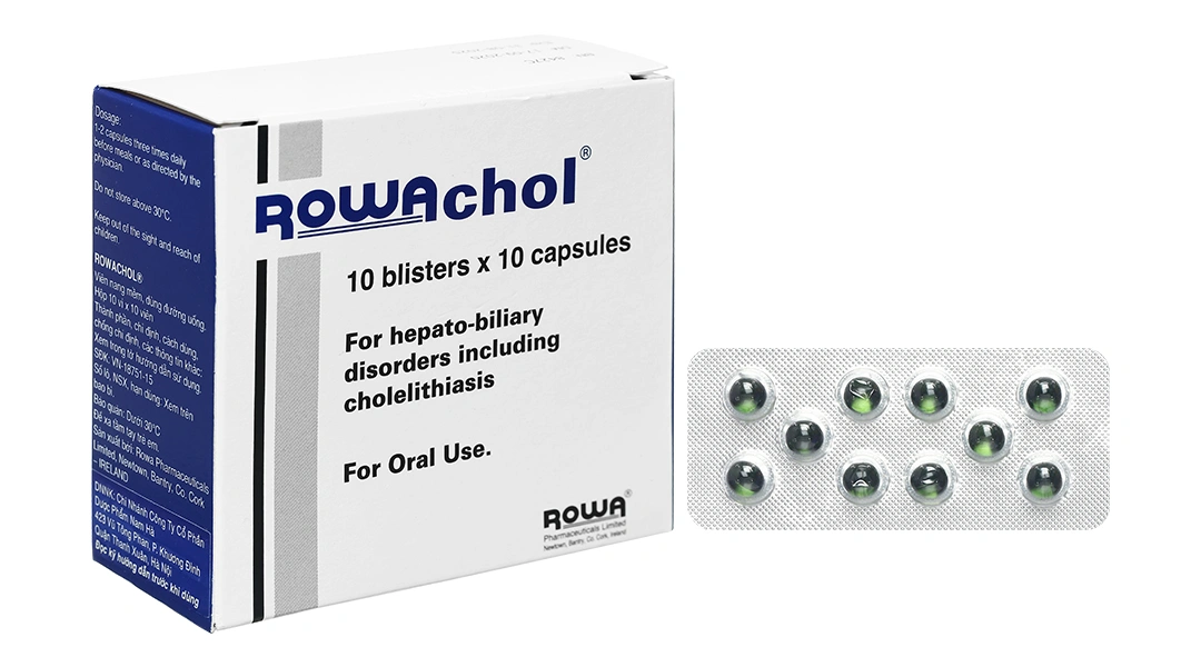 Rowachol điều trị làm tan sỏi mật (10 vỉ x 10 viên) - 