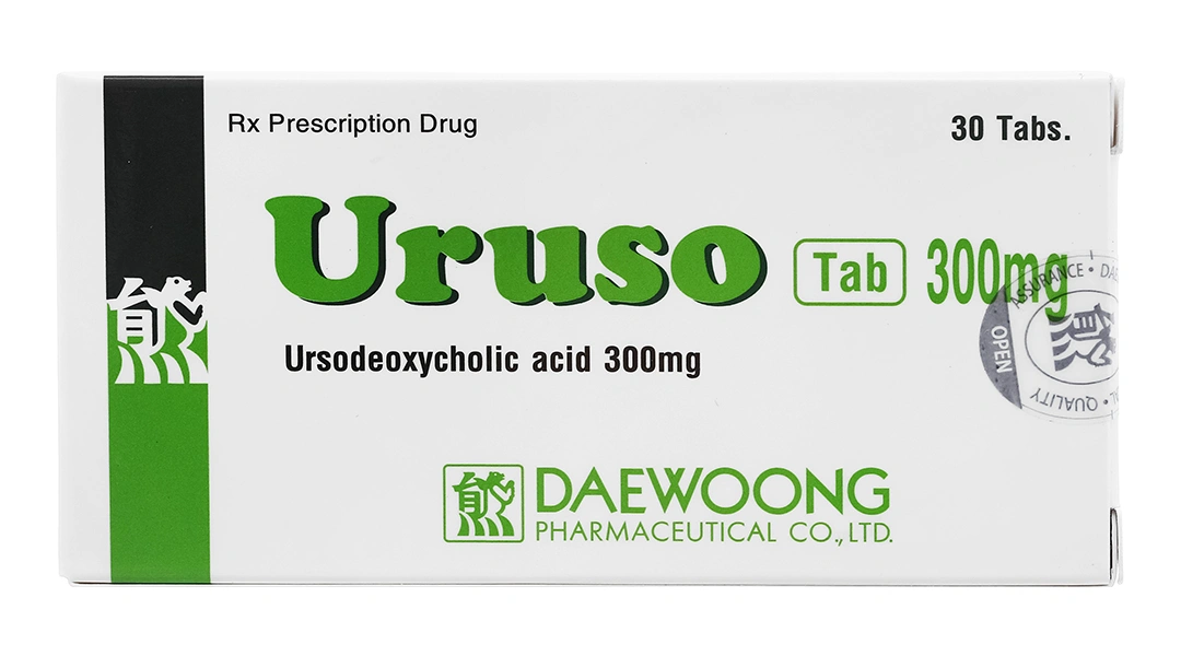 Uruso Tab 300mg trị sỏi mật giàu cholesterol (3 vỉ x 10 viên) - 1