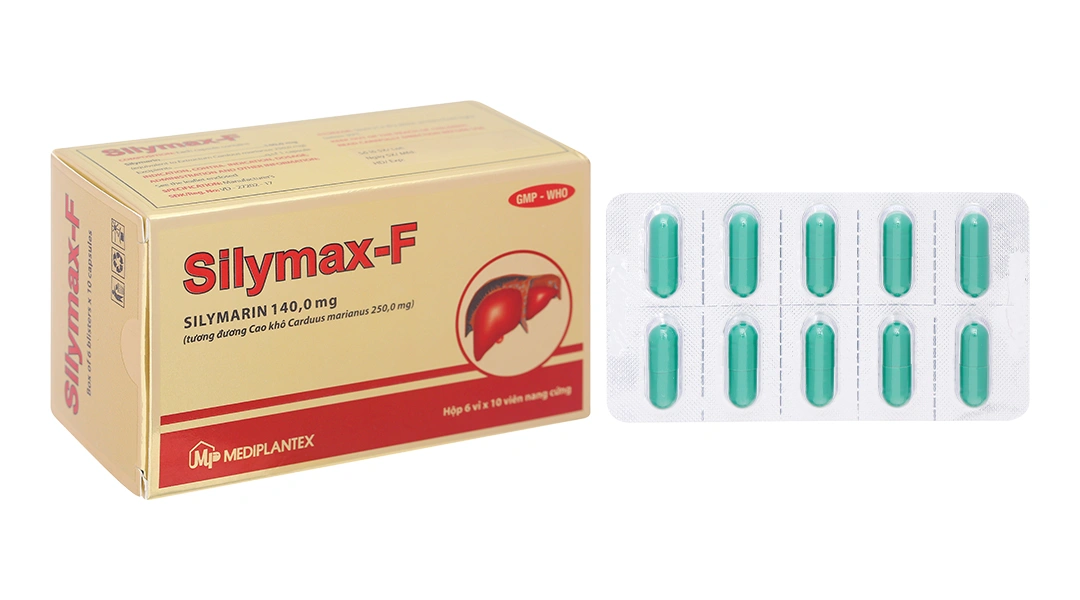 Silymax-F 140mg điều trị viêm gan do virus, xơ gan (6 vỉ x 10 viên) - 