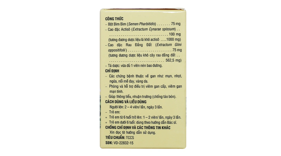 Bar hỗ trợ bệnh lý về gan, nhuận tràng lọ 180 viên - 6