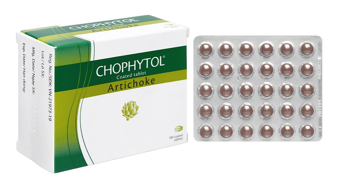 Chophytol 200mg giúp lợi tiểu, thông mật, lợi mật (6 vỉ x 30 viên) - 