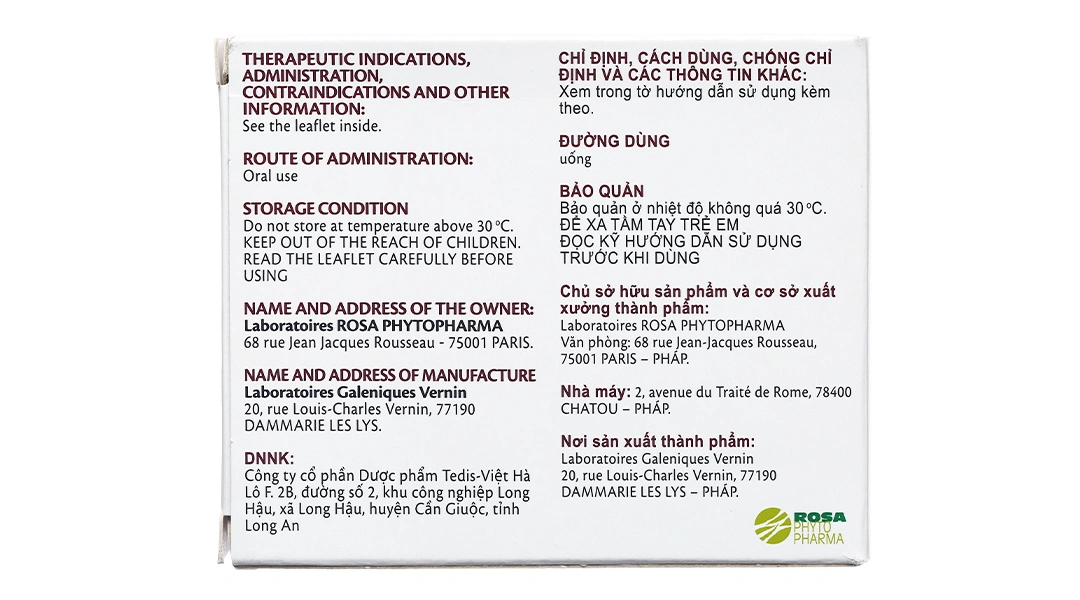 Chophytol 200mg giúp lợi tiểu, thông mật, lợi mật (6 vỉ x 30 viên) - 2