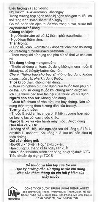 Melopower 300mg hỗ trợ trị chứng tăng amoniac huyết (12 vỉ x 5 viên) - 5