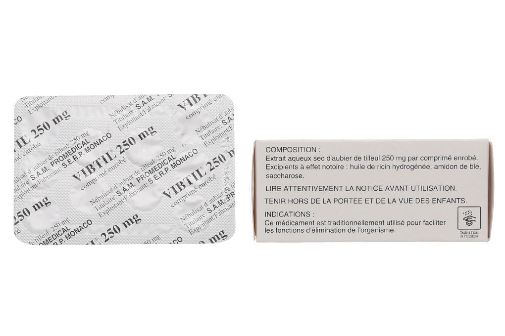 Vibtil 250mg hỗ trợ trị bệnh lý về gan mật (4 vỉ x 10 viên) - 1