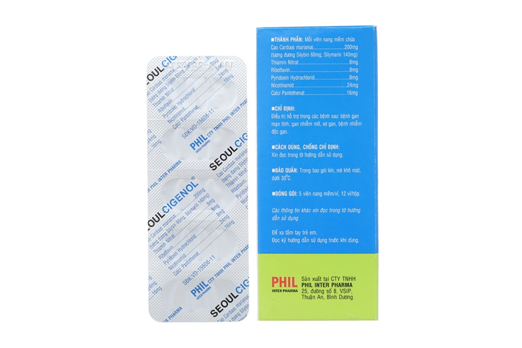 Seoul Cigenol hỗ trợ trị bệnh lý về gan (12 vỉ x 5 viên) - 2