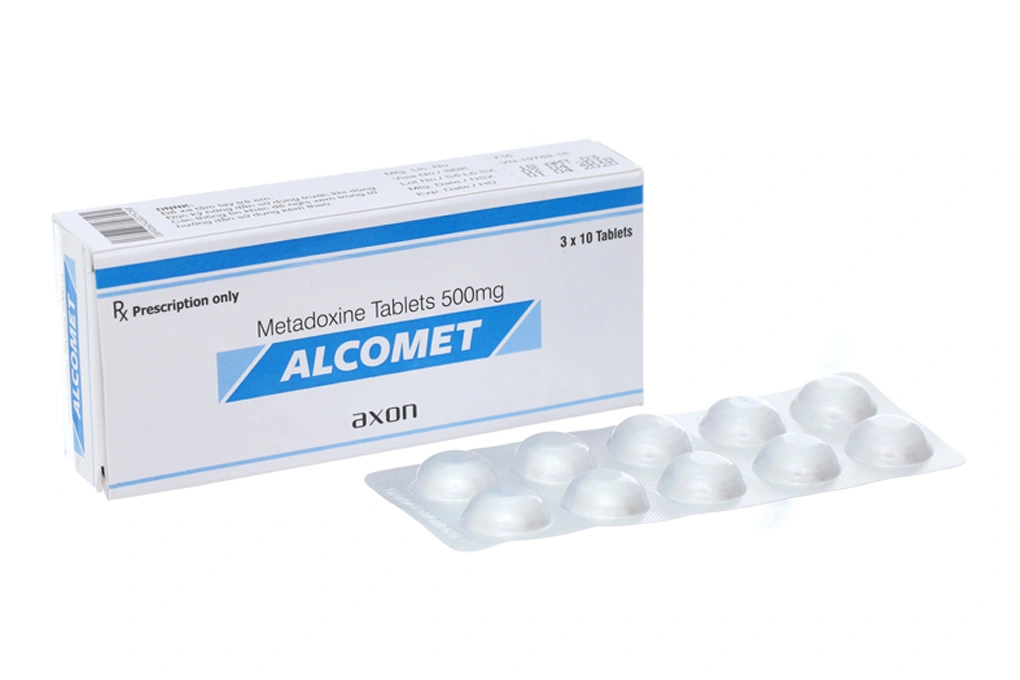 Alcomet 500mg giải độc rượu, hỗ trợ trị bệnh lý về gan (3 vỉ x 10 viên) - 