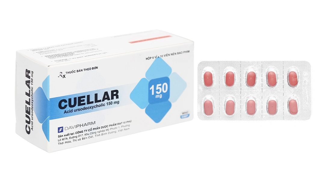 Cuellar 150mg trị sỏi mật (6 vỉ x 10 viên) - 