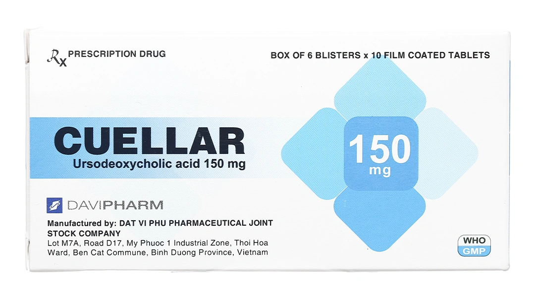 Cuellar 150mg trị sỏi mật (6 vỉ x 10 viên) - 1