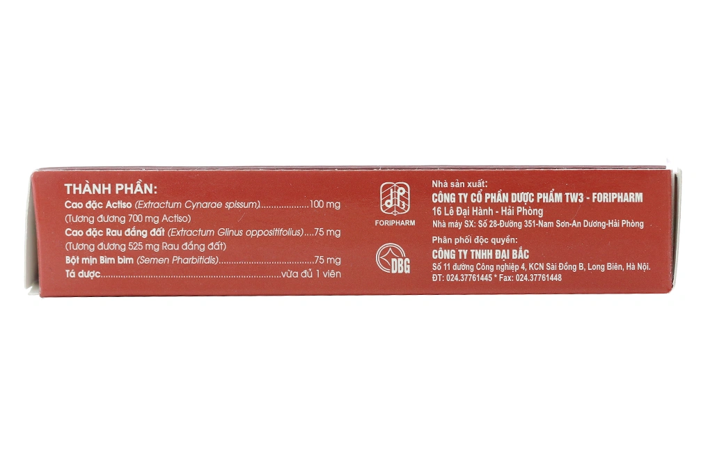 Nhuận Gan Lợi Mật trị mề đay, mụn nhọt (2 vỉ x 20 viên) - 2