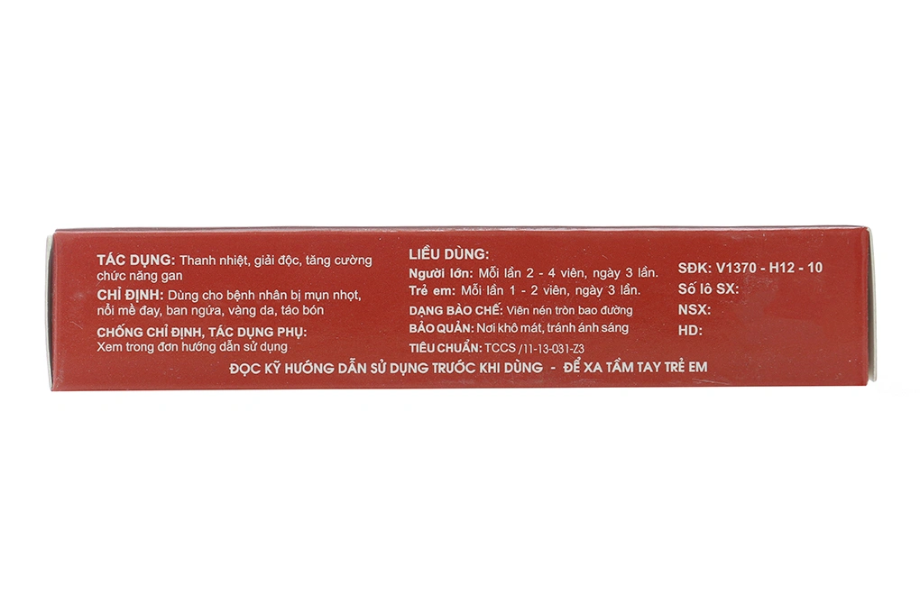 Nhuận Gan Lợi Mật trị mề đay, mụn nhọt (2 vỉ x 20 viên) - 3