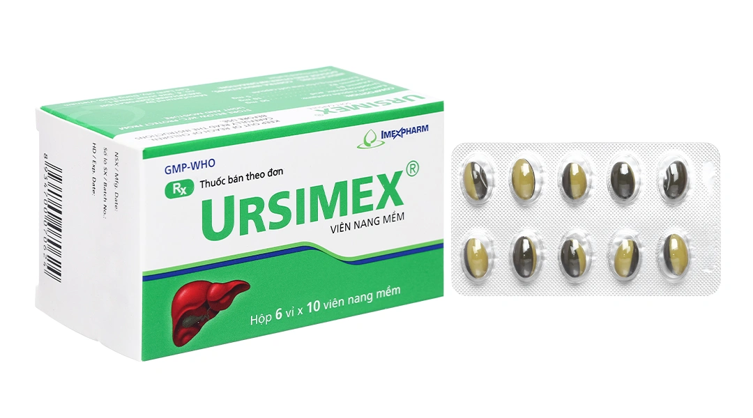 Ursimex hỗ trợ cải thiện chức năng gan (6 vỉ x 10 viên) - 