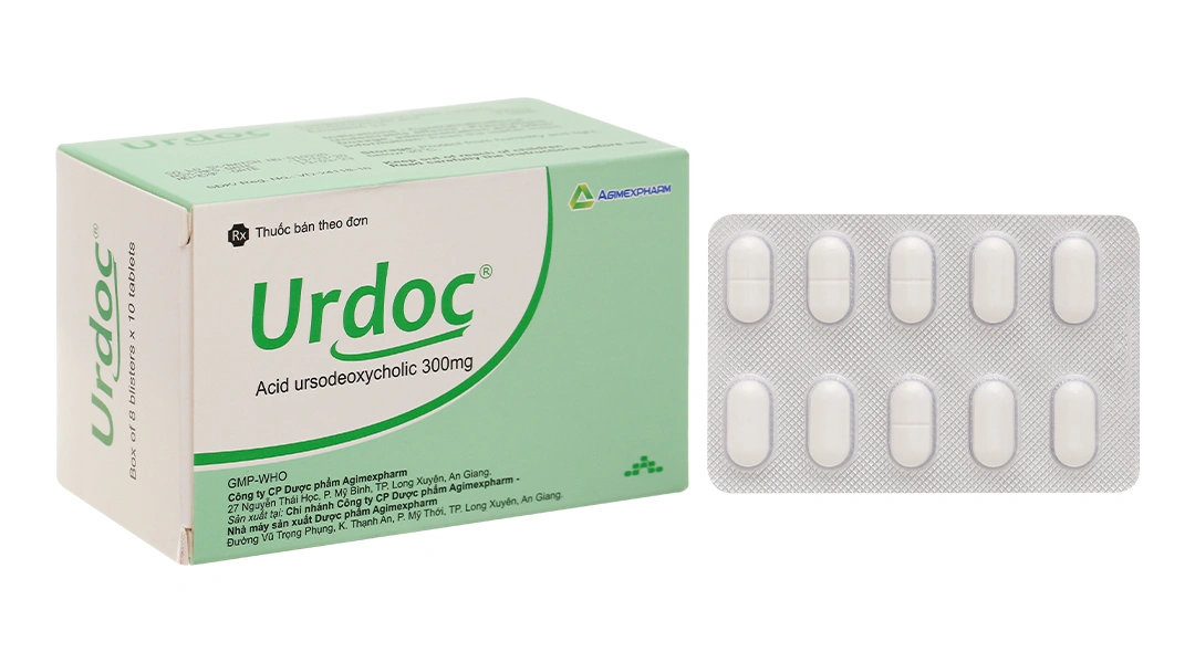Urdoc 300mg hỗ trợ trị bệnh lý về gan mật (8 vỉ x 10 viên) - 