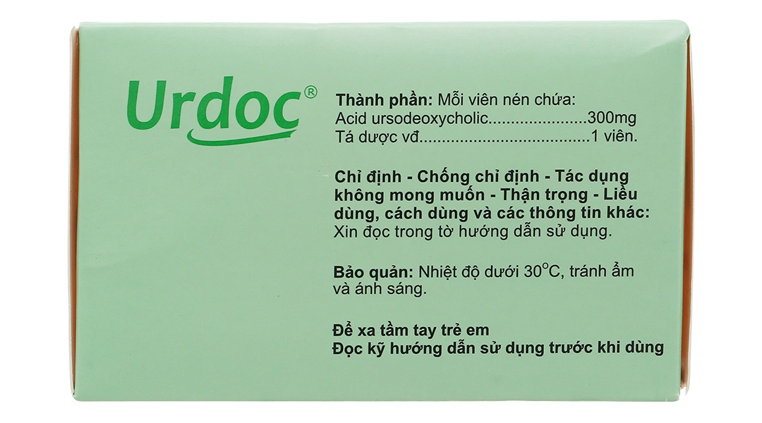 Urdoc 300mg hỗ trợ trị bệnh lý về gan mật (8 vỉ x 10 viên) - 2