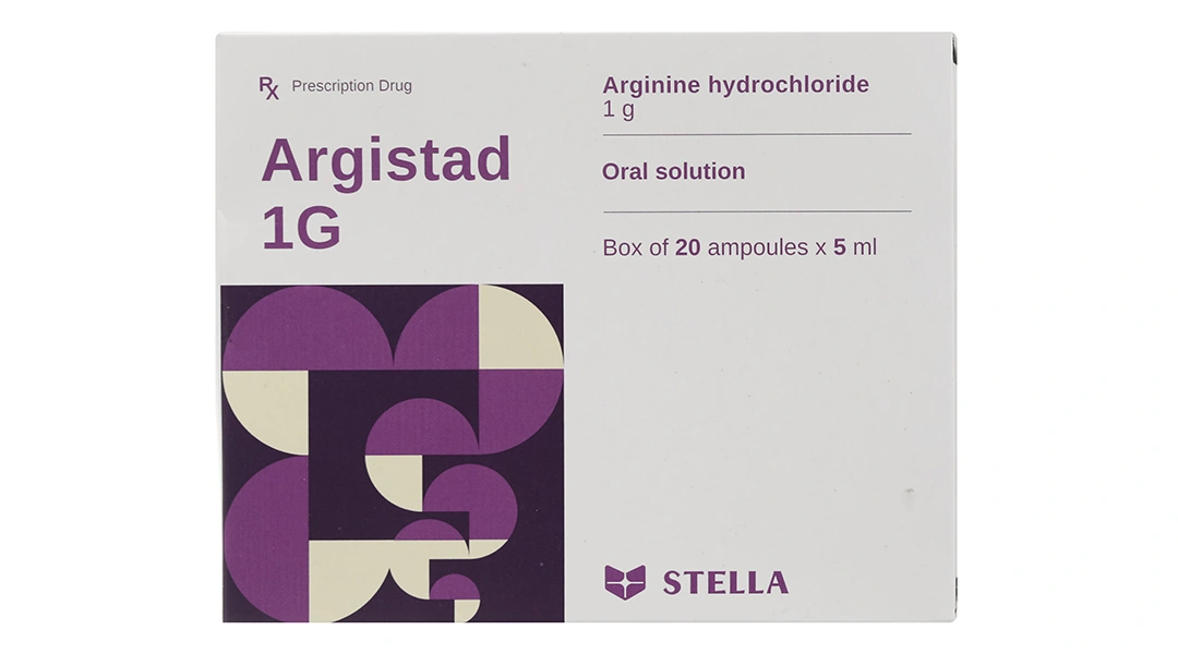 Dung dịch uống Argistad 1g trị tăng amoniac huyết, khó tiêu (20 ống x 5ml) - 1