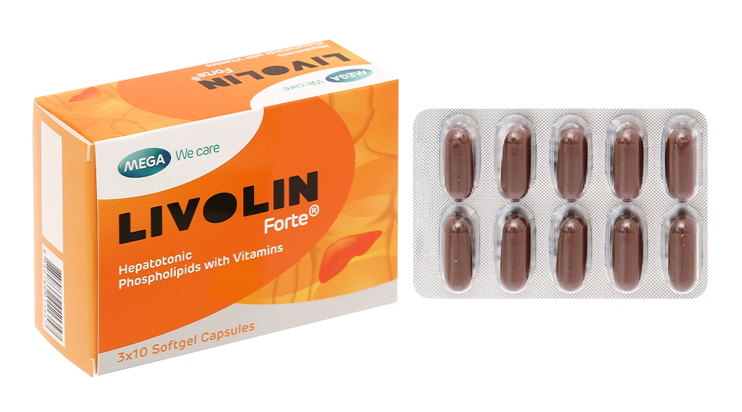 Livolin Forte hỗ trợ trị các bệnh lý về gan (3 vỉ x 10 viên) - 