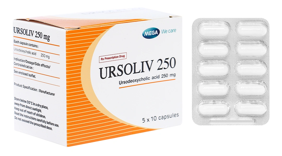 Ursoliv 250 hỗ trợ trị bệnh lý về gan mật (5 vỉ x 10 viên) - 