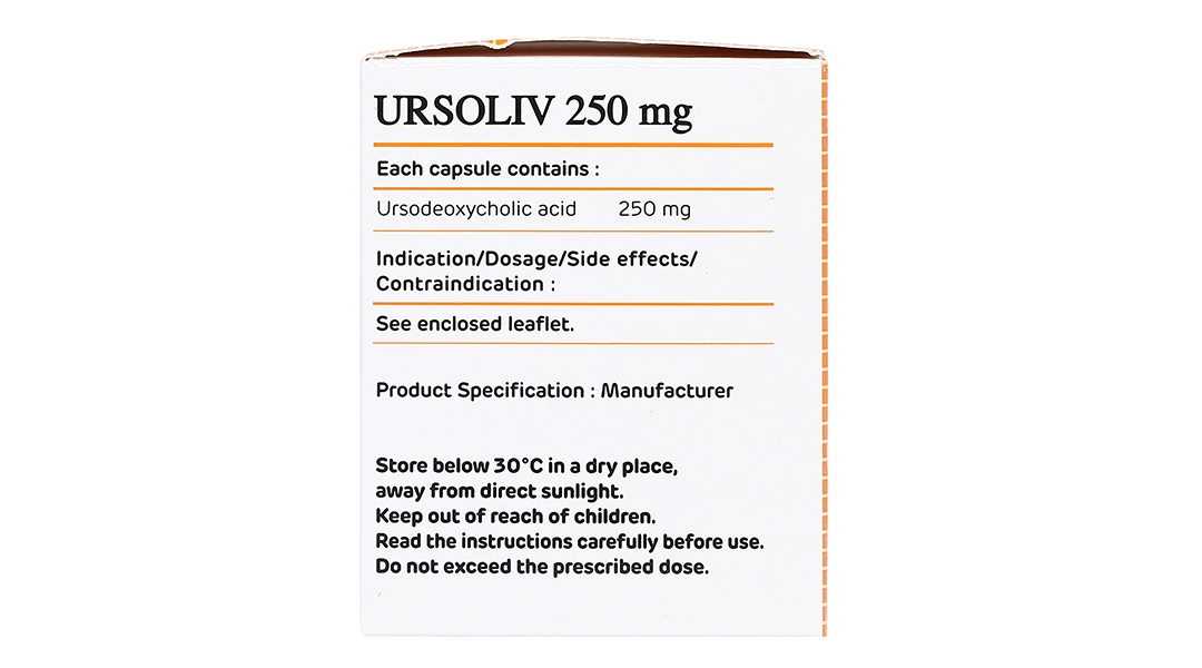 Ursoliv 250 hỗ trợ trị bệnh lý về gan mật (5 vỉ x 10 viên) - 3