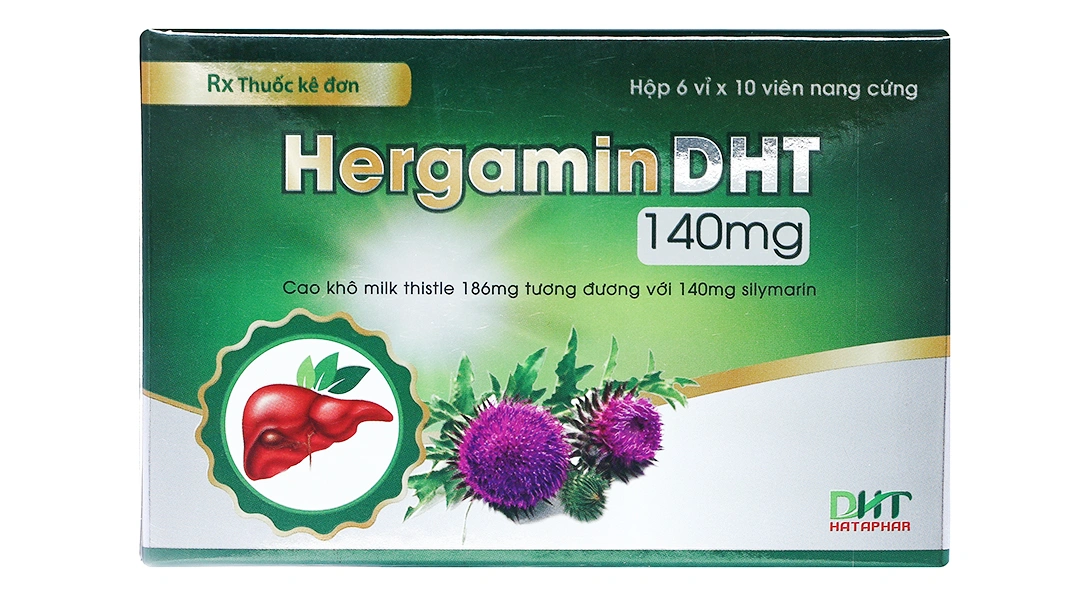 HergaminDHT 140mg hỗ trợ trị bệnh lý về gan (6 vỉ x 10 viên) - 1
