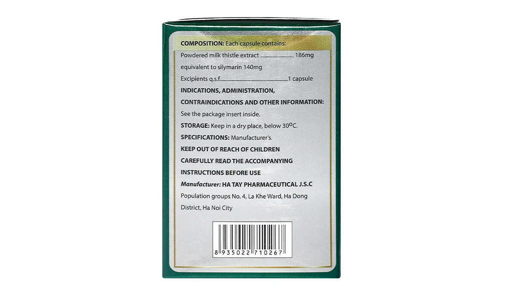 HergaminDHT 140mg hỗ trợ trị bệnh lý về gan (6 vỉ x 10 viên) - 3