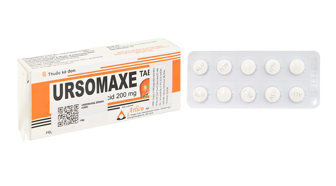 Ursomaxe 200mg bảo vệ, phục hồi, cải thiện chức năng gan (3 vỉ x 10 viên) - 
