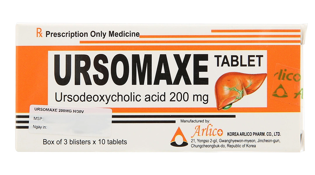Ursomaxe 200mg bảo vệ, phục hồi, cải thiện chức năng gan (3 vỉ x 10 viên) - 1