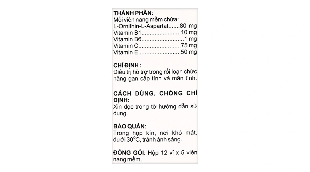 Camlyhepatinsof điều trị hỗ trợ trong rối loạn chức năng gan (12 vỉ x 5 viên) - 4