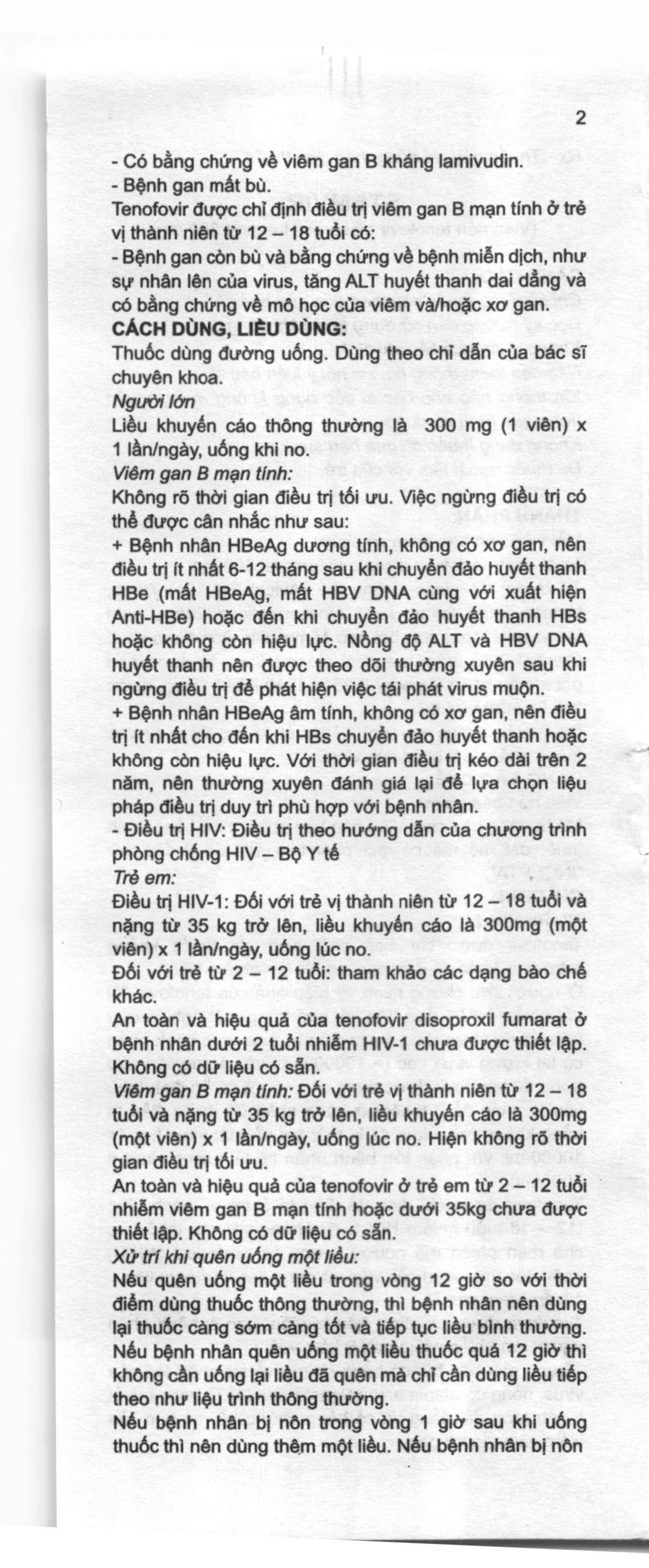 Stemvir 300mg trị nhiễm HIV-1, viêm gan B (3 vỉ x 4 viên) - 5