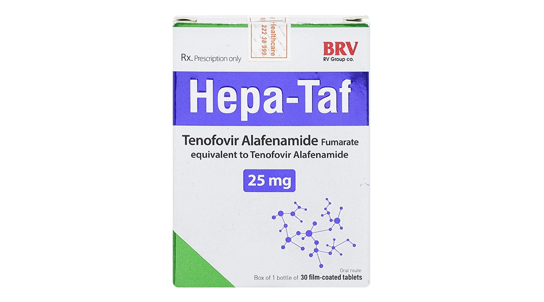 Hepa-Taf 25mg trị viêm gan siêu vi B mạn tính lọ 30 viên - 7