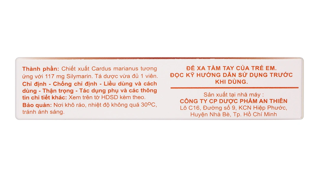 A.T Silymarin 117mg hỗ trợ trị bệnh viêm gan mạn tính, xơ gan (3 vỉ x 10 viên) - 2