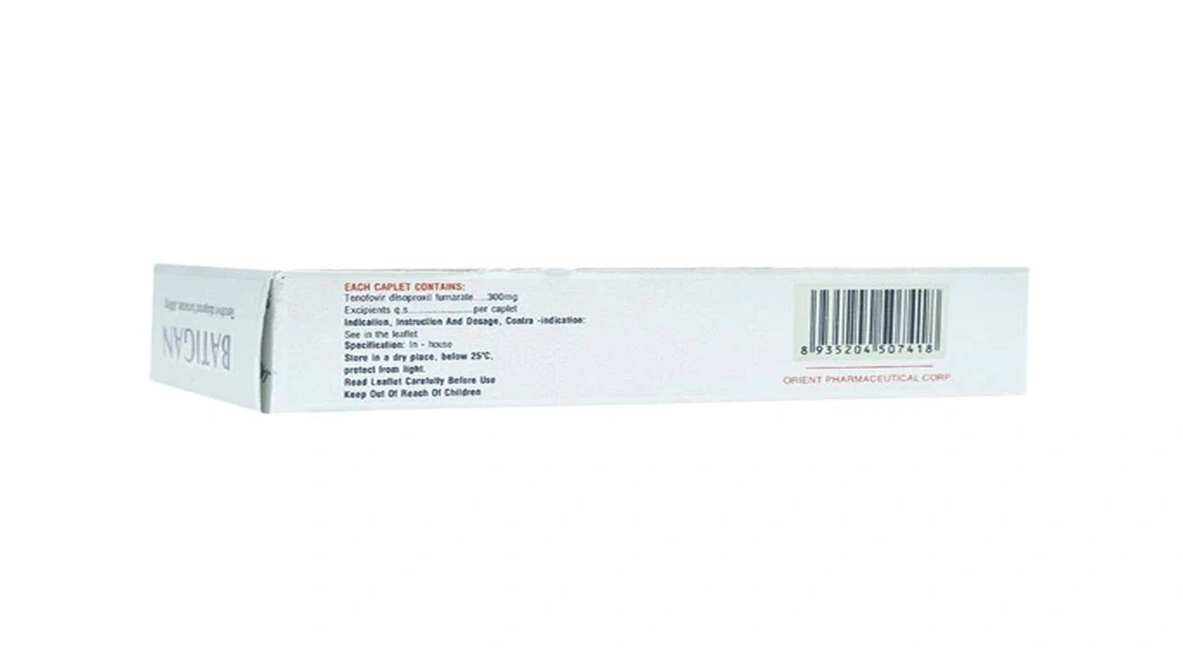 Batigan 300mg hỗ trợ trị bệnh HIV và bệnh viêm gan B (3 vỉ x 10 viên) - 1
