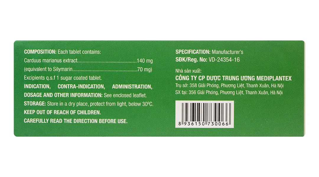 Silymax hỗ trợ trị bệnh viêm gan mãn tính, xơ gan (4 vỉ x 15 viên) - 2