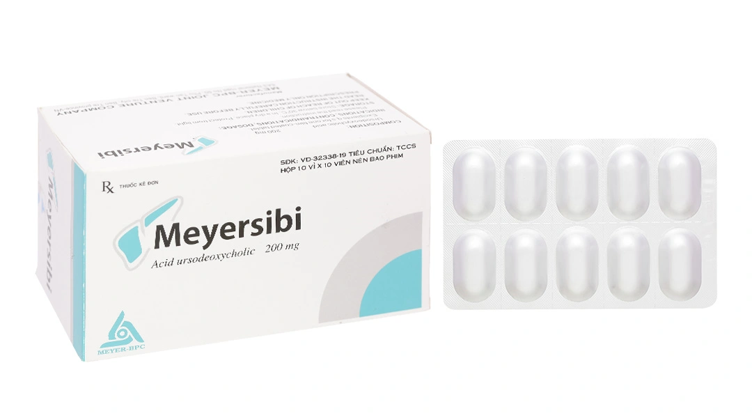 Meyersibi 200mg cải thiện chức năng gan, làm tan sỏi cholesterol túi mật (10 vỉ x 10 viên) - 