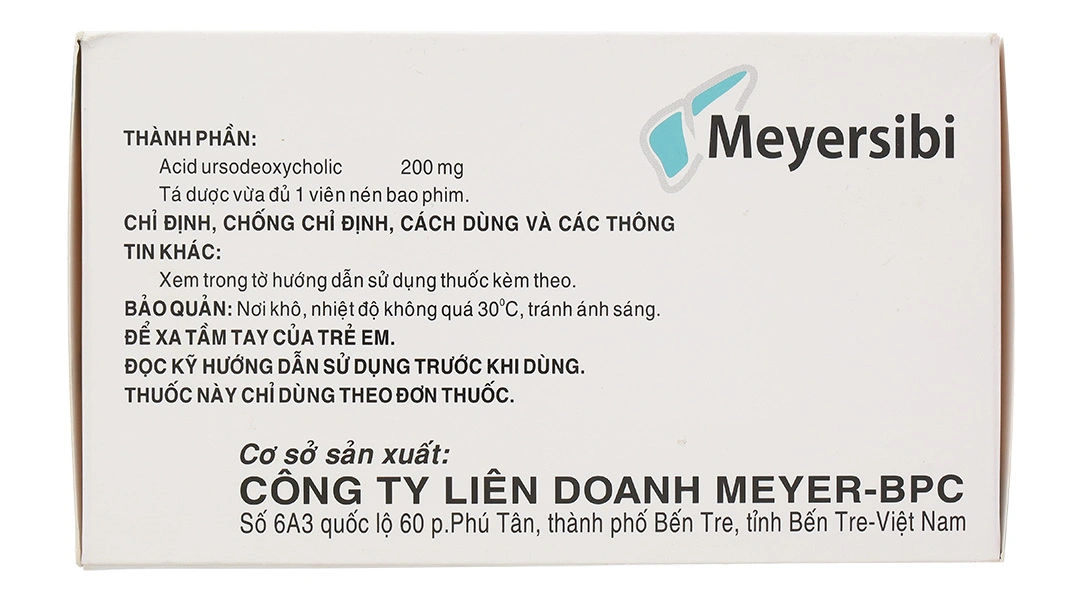 Meyersibi 200mg cải thiện chức năng gan, làm tan sỏi cholesterol túi mật (10 vỉ x 10 viên) - 2