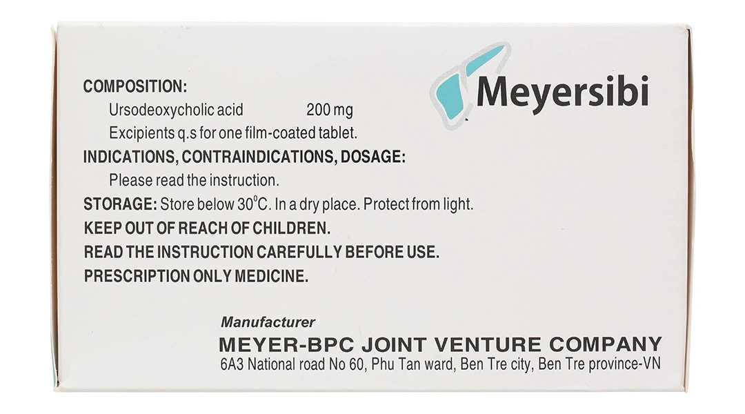 Meyersibi 200mg cải thiện chức năng gan, làm tan sỏi cholesterol túi mật (10 vỉ x 10 viên) - 3